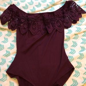 Lace Off the Shoulder Bodysuit